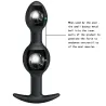 Pretty Love Double Heavy Balls Silicone Butt Plug 12.5 x 3.3 cm